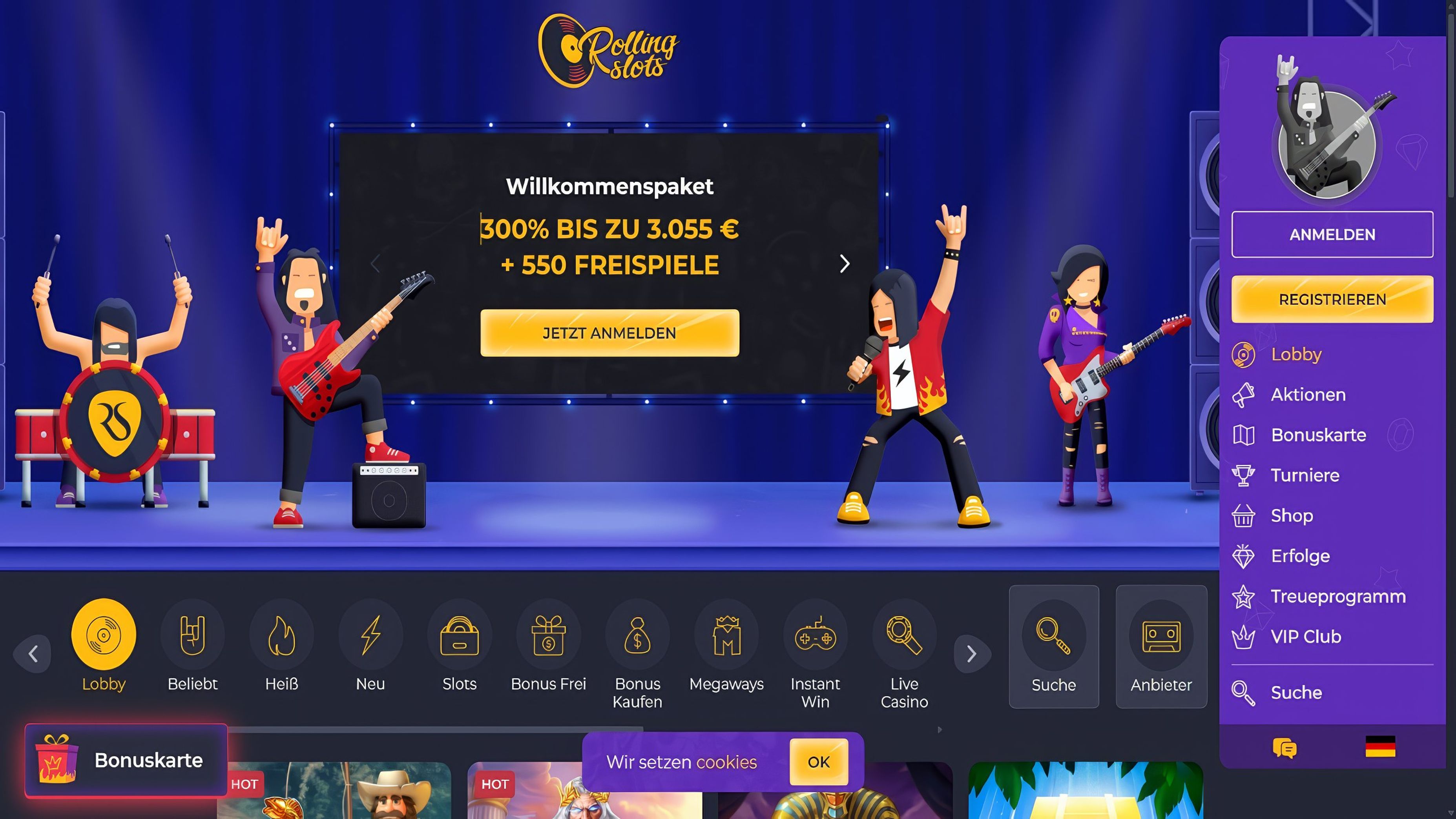 Rolling Slots desktop screenshot 1